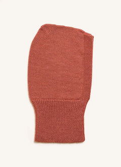 Hvid - Balaclava de lana Merino Eddy | Rojo ladrillo