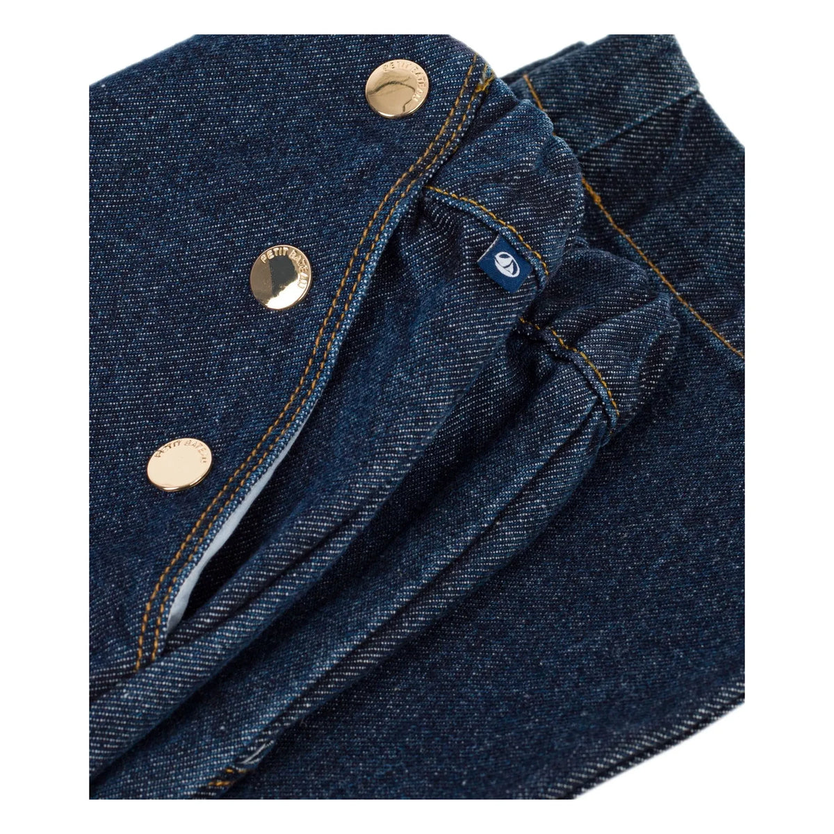 Petit Bateau - Jeans de pernera ancha de algodón orgánico | Azul marino