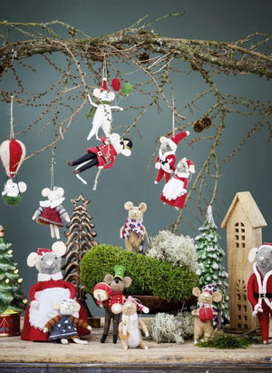 Bloomingville - Adorno de Navidad Peo | Blanco