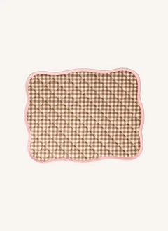 Rice - Set de Servicio Americano Vichy | Caramelo