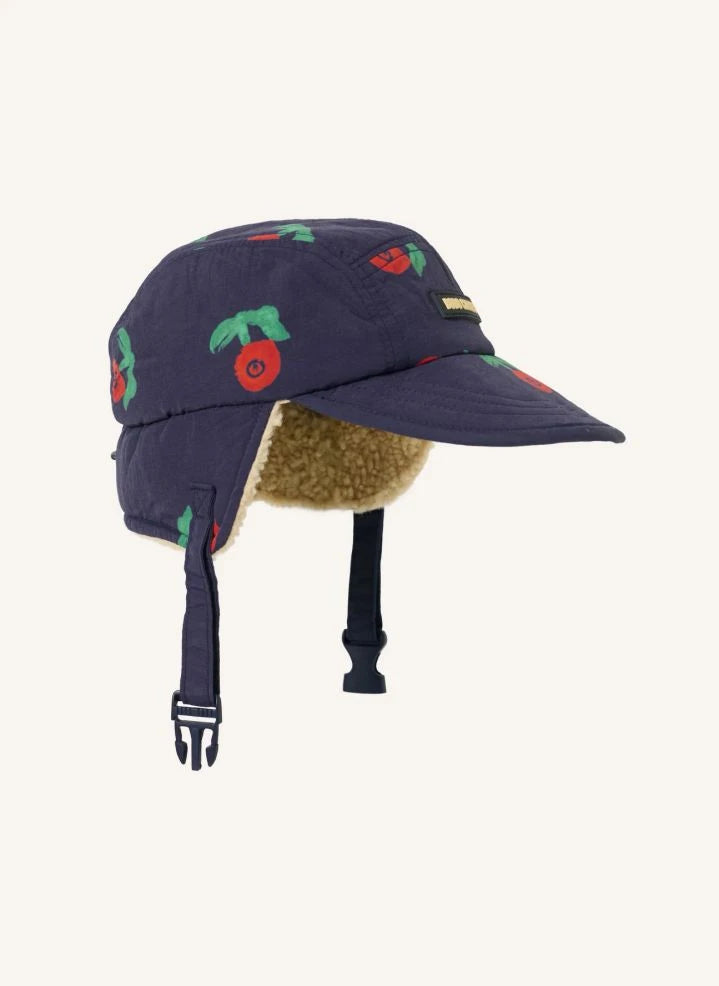 Bobo Choses - Flowered Sherpa Gorro Fibras recicladas | Azul marino
