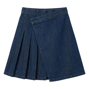 Finger in the nose - Falda vaquera asimétrica Sterling | Denim bruto
