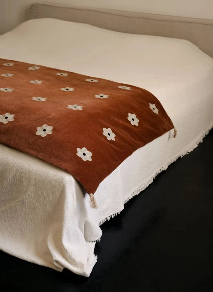 Olsson & Jensen - Edredón Daisy de terciopelo | color óxido