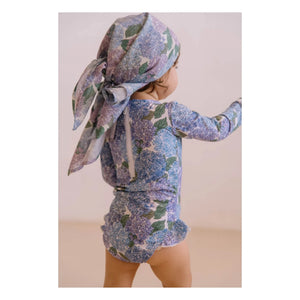 Studio Bohème - Traje de baño de manga larga Josepha con estampado floral de fibras recicladas | Lila