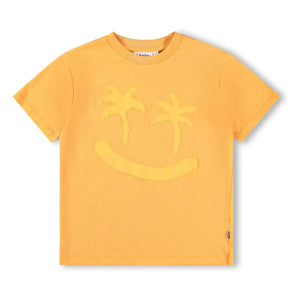 Molo - Riley Palm Smile Camiseta de algodón orgánico | Naranja
