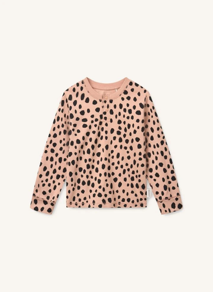 Liewood - Wilhelm Leopardo Pijama de Algodón Orgánico | Rosa