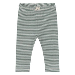 Gray Label - Mallas cortas de algodón orgánico a rayas | Gris azulado