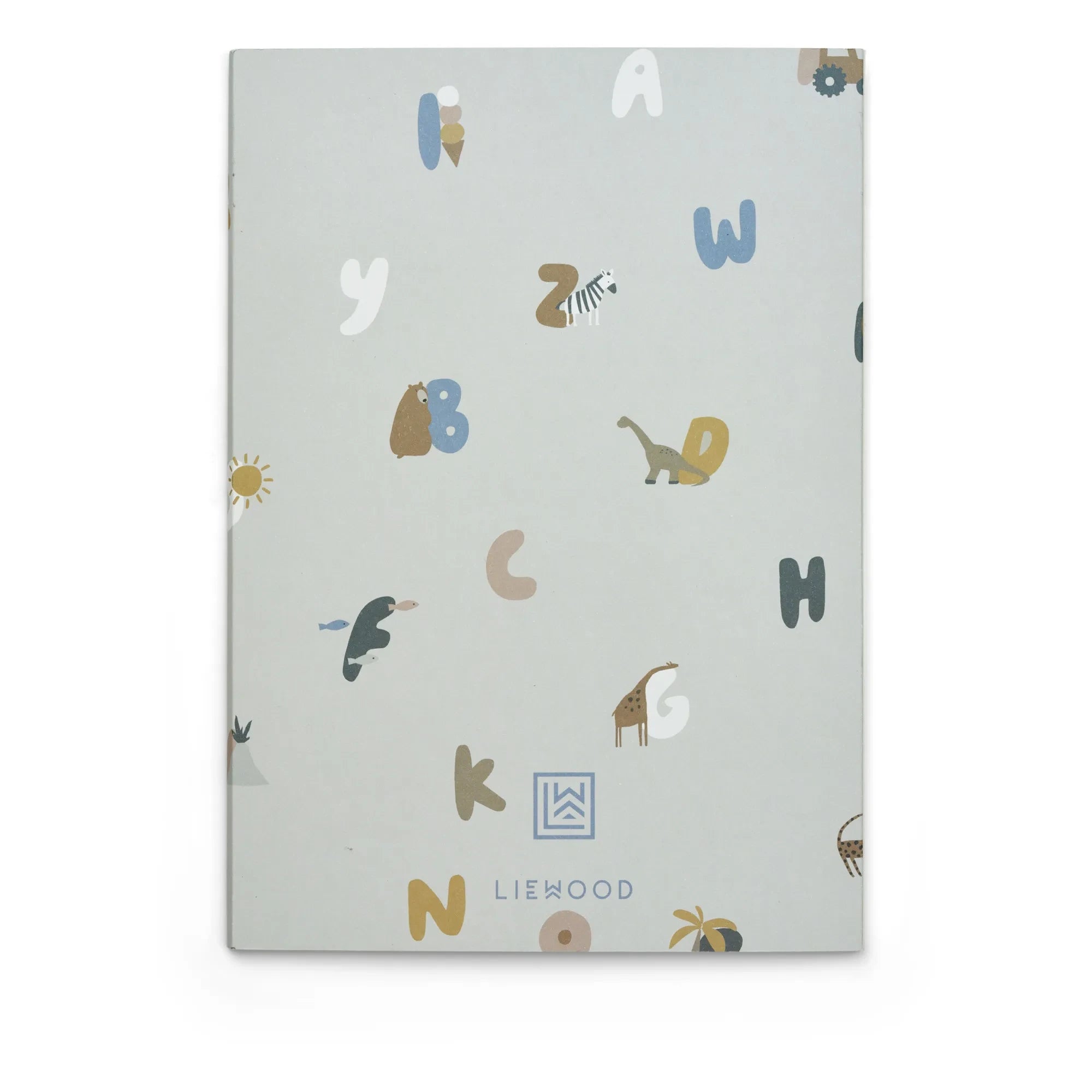 Liewood - Cuadernos A5 Sidney - Pack de 3 | Surtido Alfabeto/Rayas