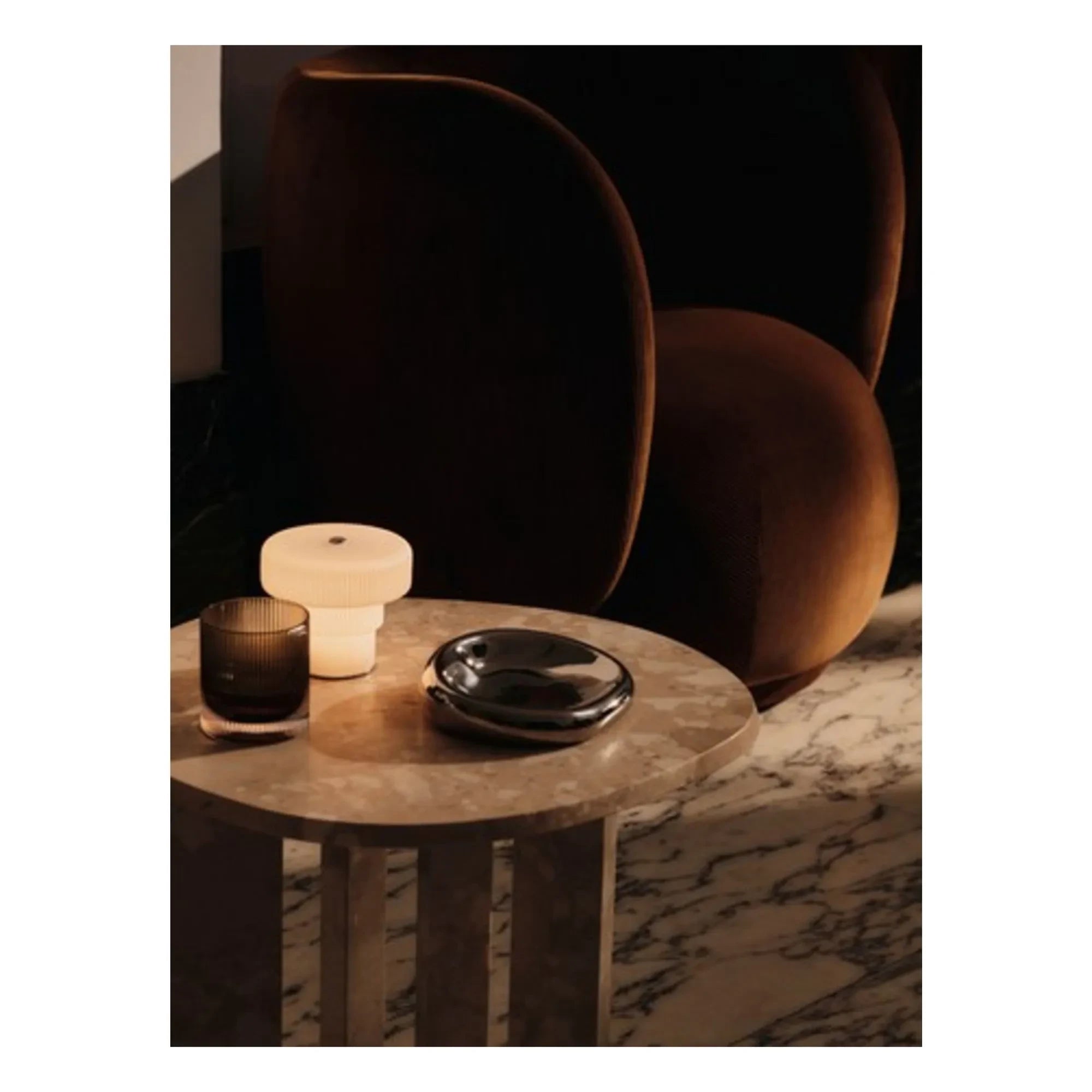 Ferm Living - Organizador de pared Bellure | Cromado