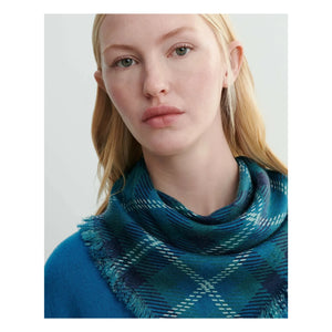 Bompard - Mini Carré Tartan Kaşmir Eşarp | Sedir Yeşili