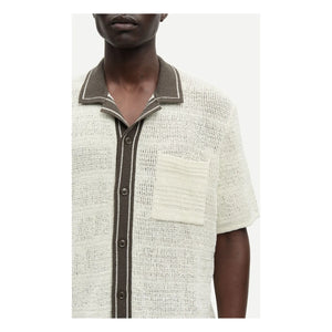 Samsoe Samsoe - Camisa de manga corta Sapercy Maille | Blanca