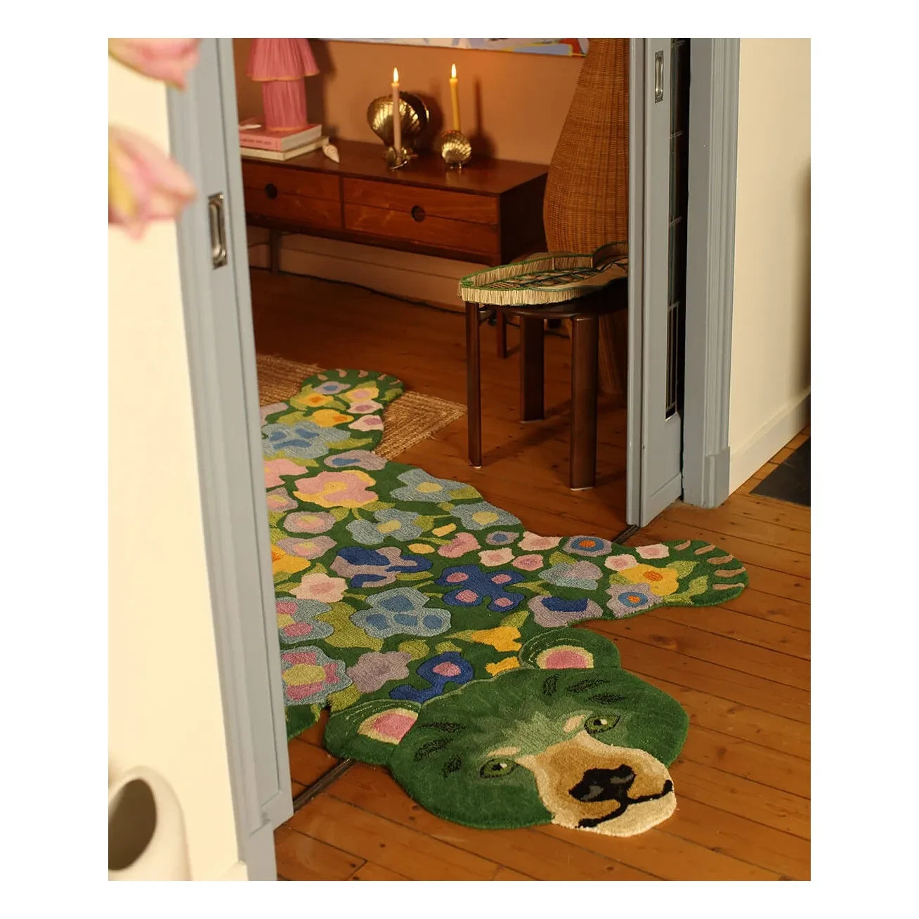 Doing Goods - Alfombra de oso de lana Josie Jardin