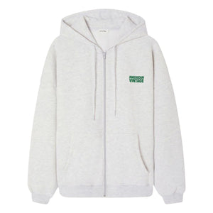 American Vintage - Sudadera con cremallera Baptown | Gris Melange