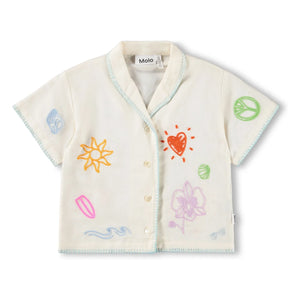 Molo - Camisa Rosalle Minis Doodles | Crudo