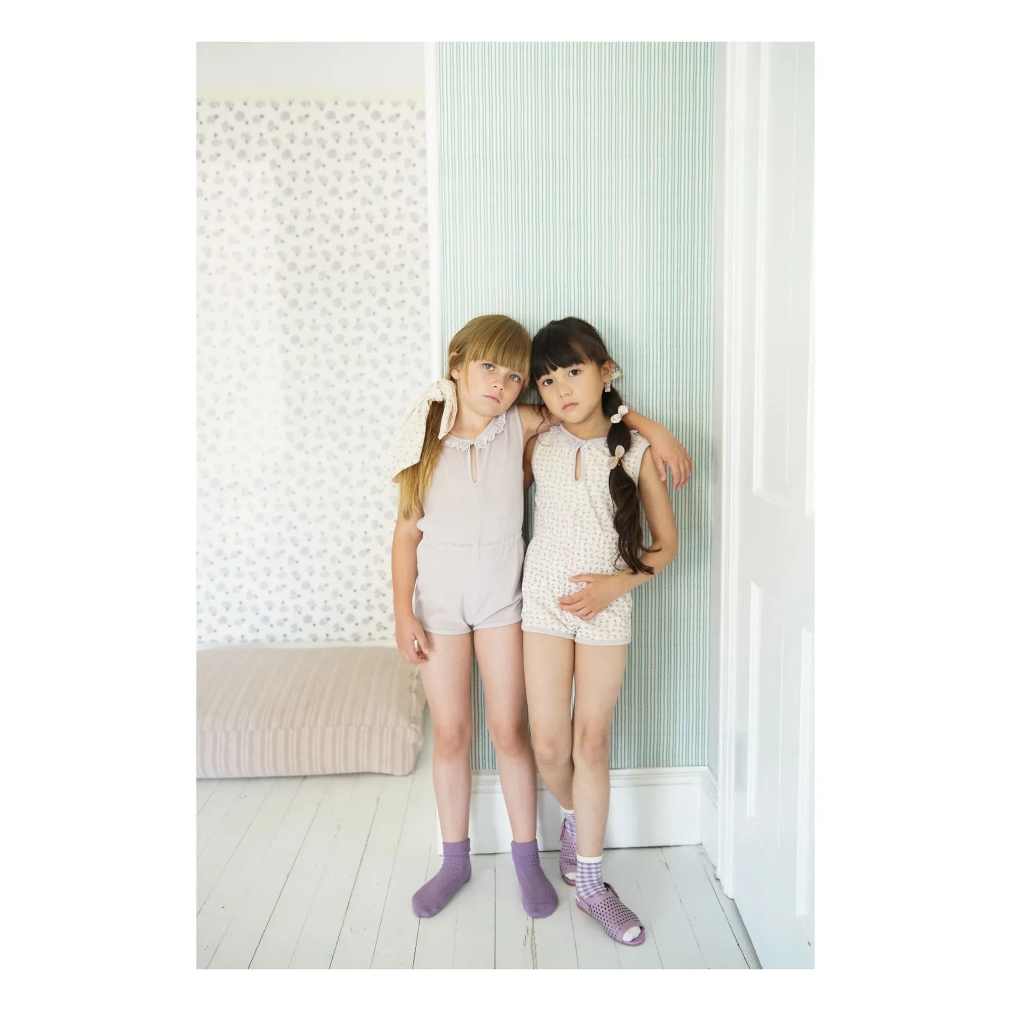 Soor Ploom - Mono Club Fleurie de algodón orgánico | Blanco roto