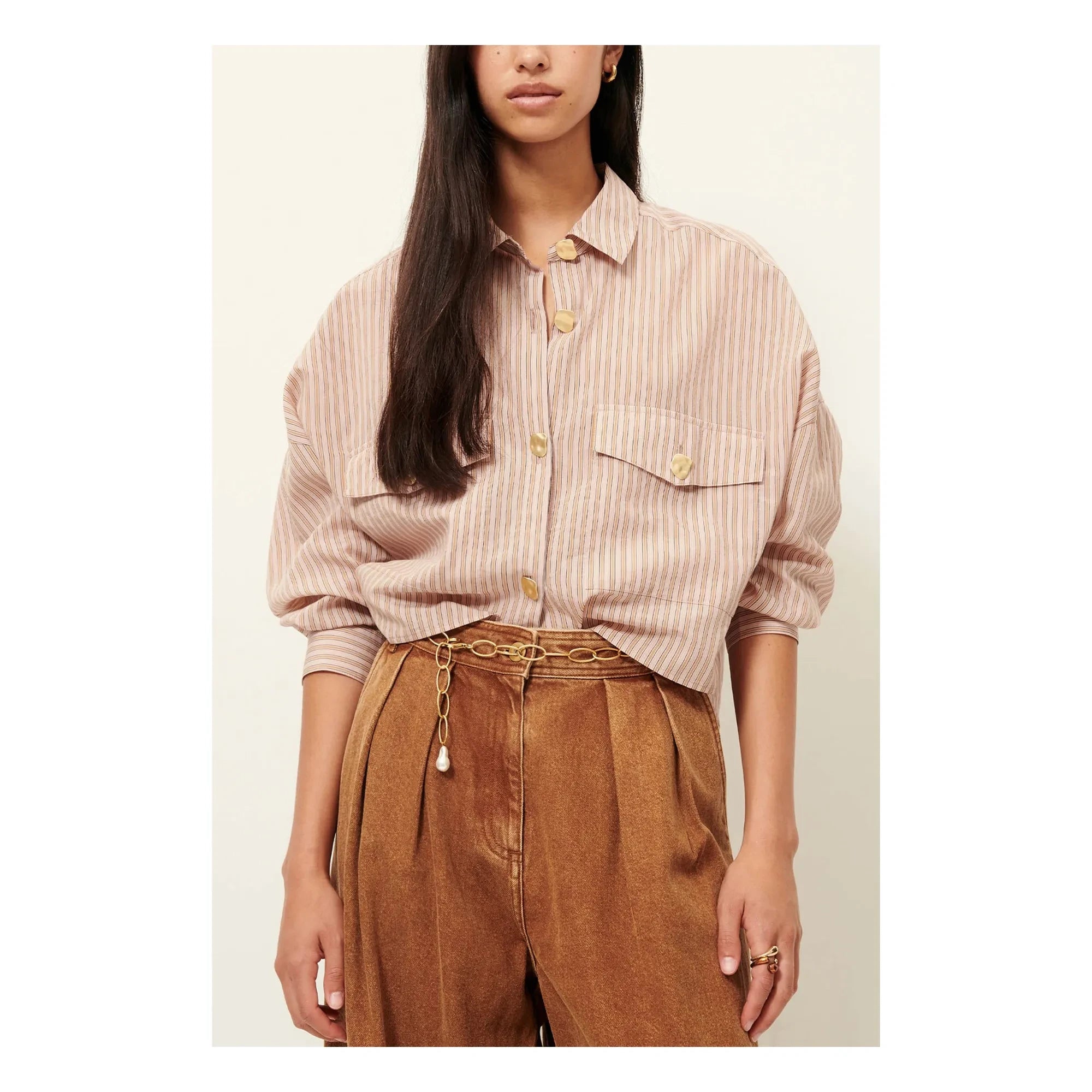 Sessùn - Camisa de rayas Balanca | Palisandro