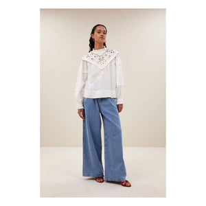 Blusa Bowie de Algodón By Bar | Blanco