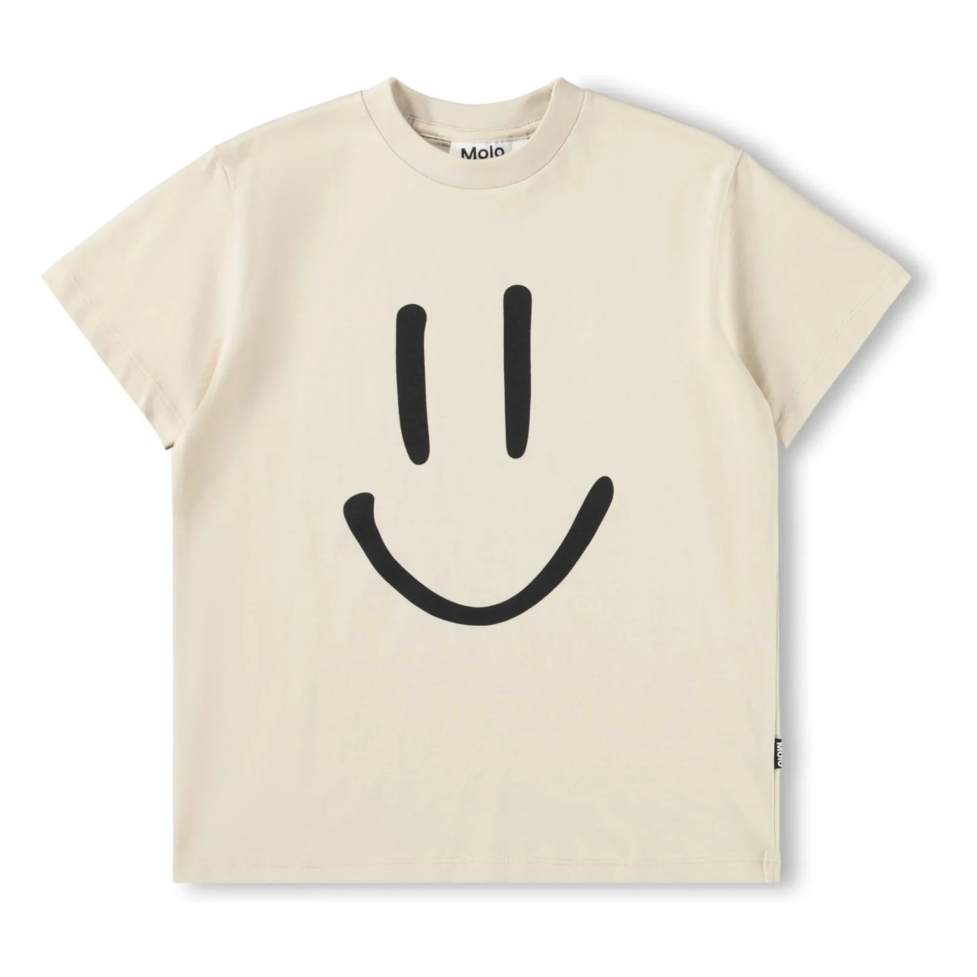 Molo - Camiseta de algodón orgánico Roxo Smile | Beige
