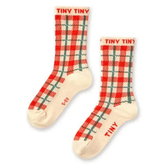 Tinycottons - Calcetines a cuadros | Crudo
