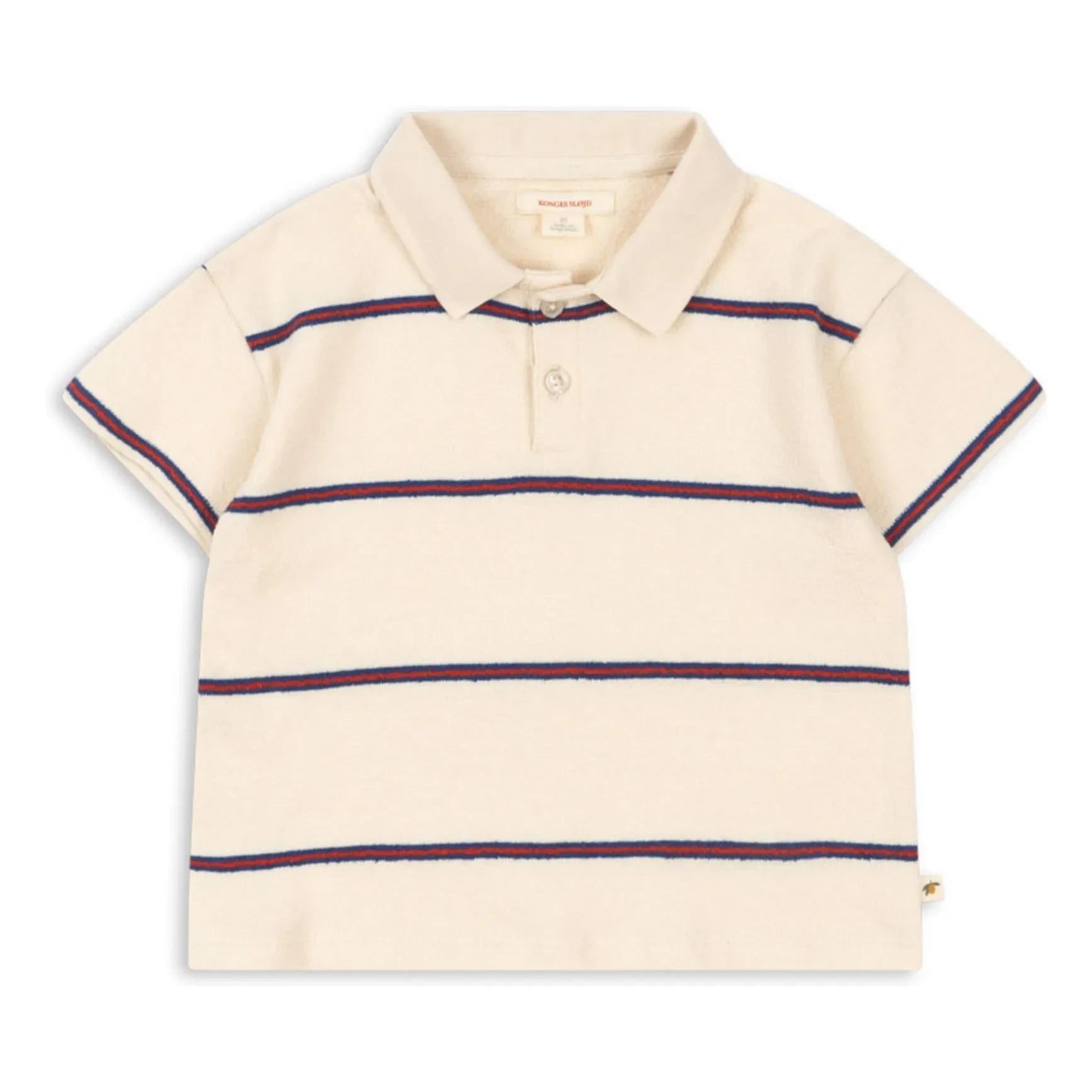 Konges Sløjd - Polo de algodón orgánico a rayas | Beige
