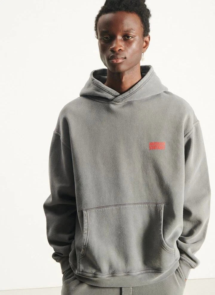 American Vintage - Plizzy Sudadera con Capucha | Gris oscuro