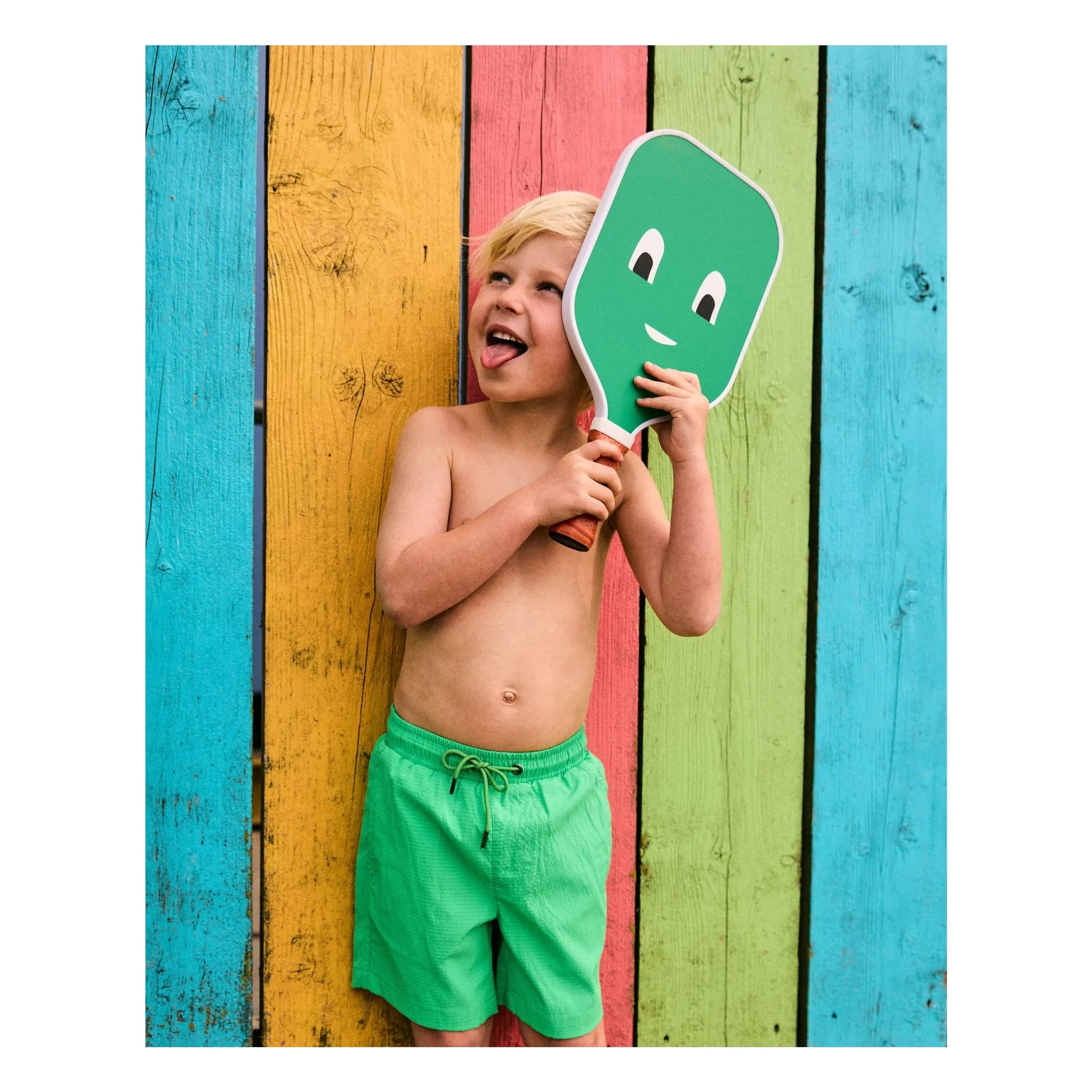 Beachlife - Bañador corto texturizado liso | Verde