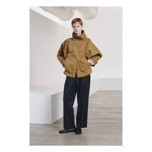 Pomandère - Chaqueta tipo capa de algodón | Camel