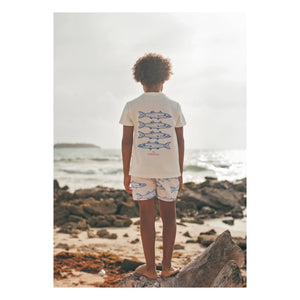 Pepita & Me - Camiseta estampada Barracuda | Blanca