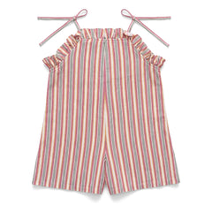Babe & Tess - Jane Mono de Lino con Volantes | Crudo