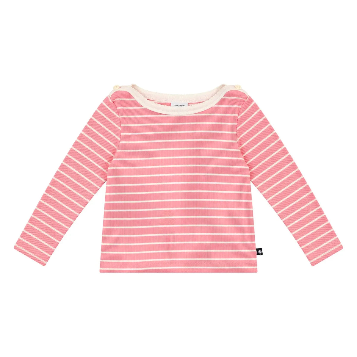 Petit Bateau - Camiseta de rayas | Rosa
