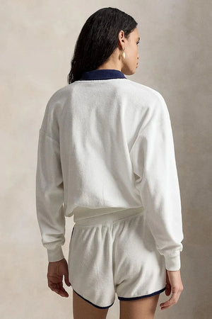 Polo Ralph Lauren sudadera de algodón para mujer LT WT COTTON TERRY-KNT-POLO