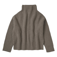 FUB - Jersey de Canalé de Mezcla de Lana - Colección de Mujer | Beige