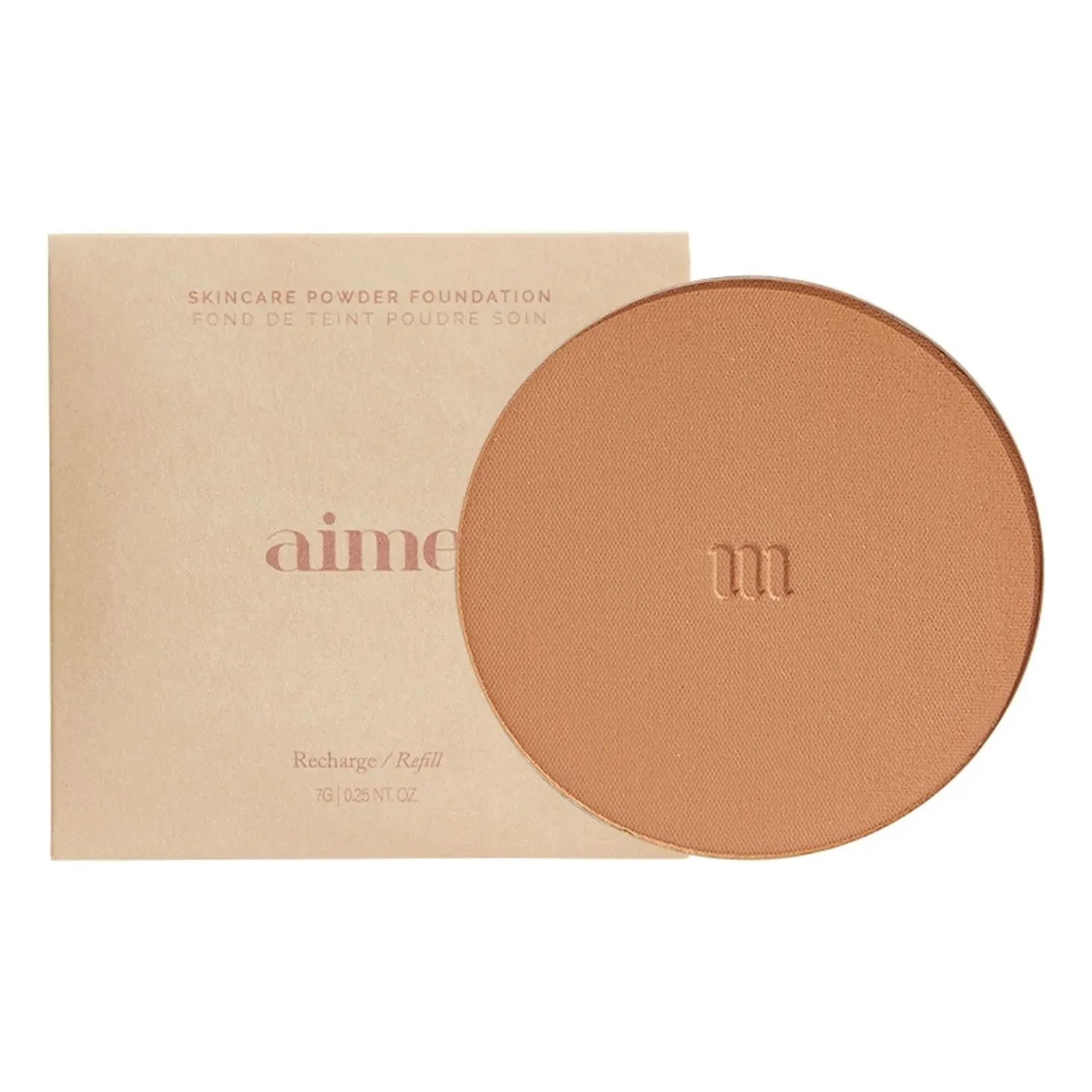 AIME - Base de maquillaje en polvo SPF+30 Recambio - 7g | Oscuro