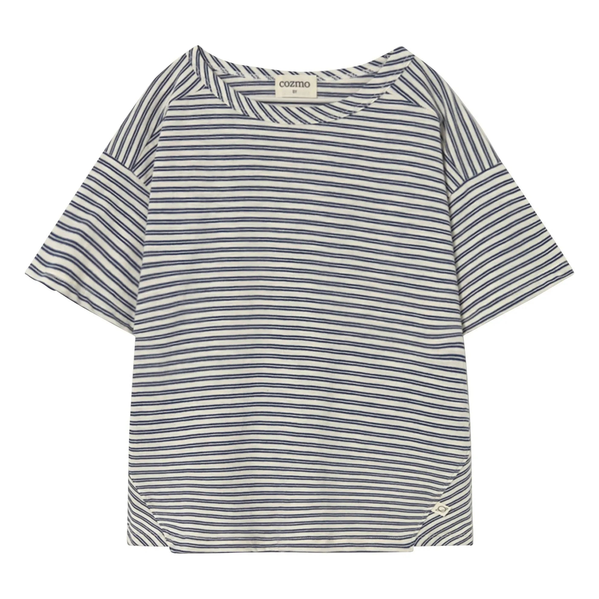 Cozmo - Camiseta de rayas | Azul marino