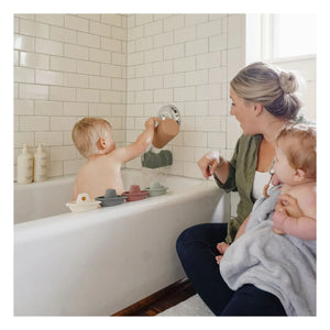 Mushie - Juguetes de baño barcos - Set de 5 unidades