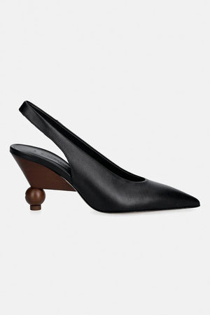 Zapatos de tacón fino de cuero Weekend Max Mara Wkarito