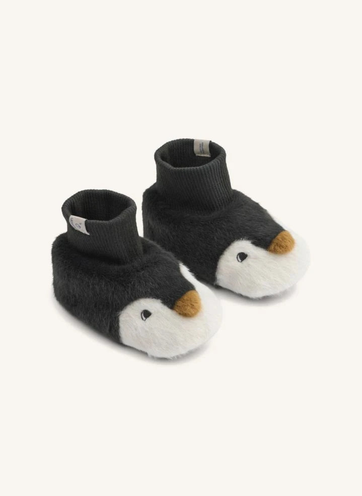Liewood - Pantuflas de pingüino Beth | Gris carbón