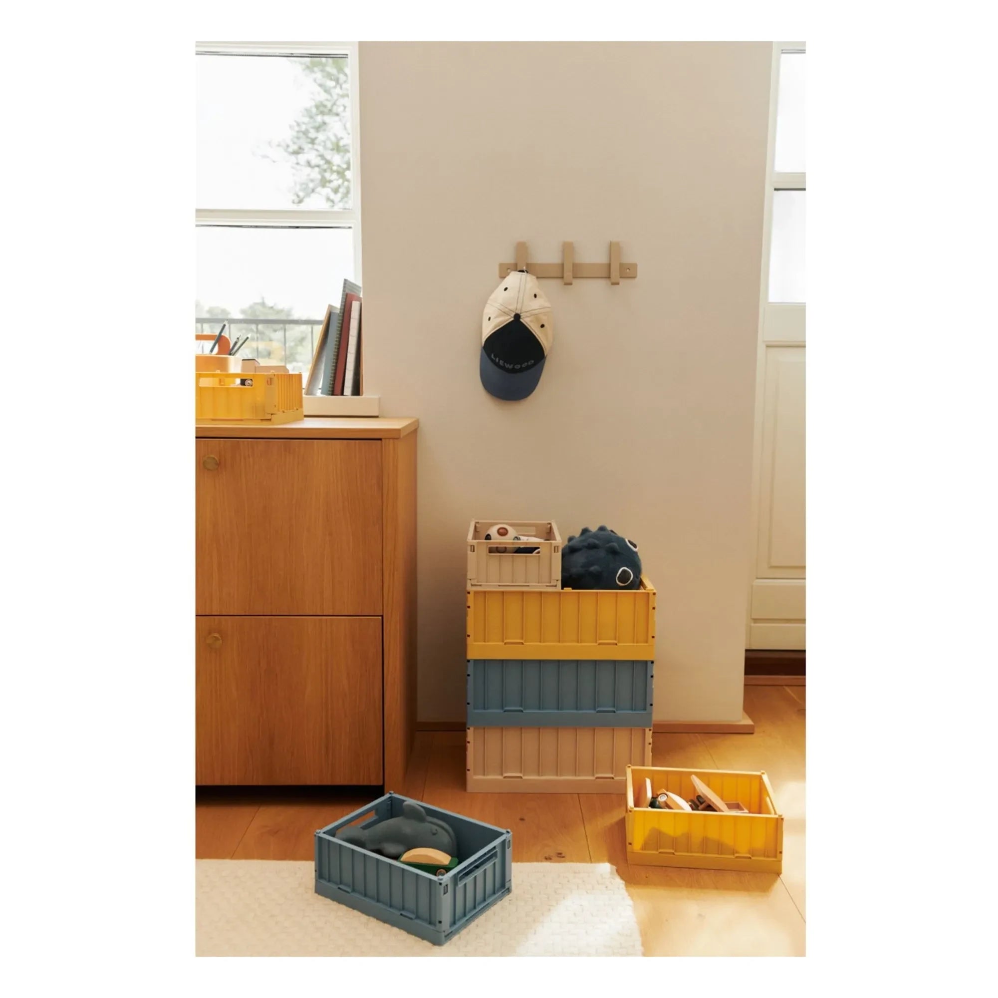 Liewood - Caja Plegable Weston - Pack de 2 | Azul Playa