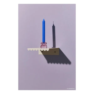 Nobodinoz - Estante de pared Vibes 20x16 cm | Marfil