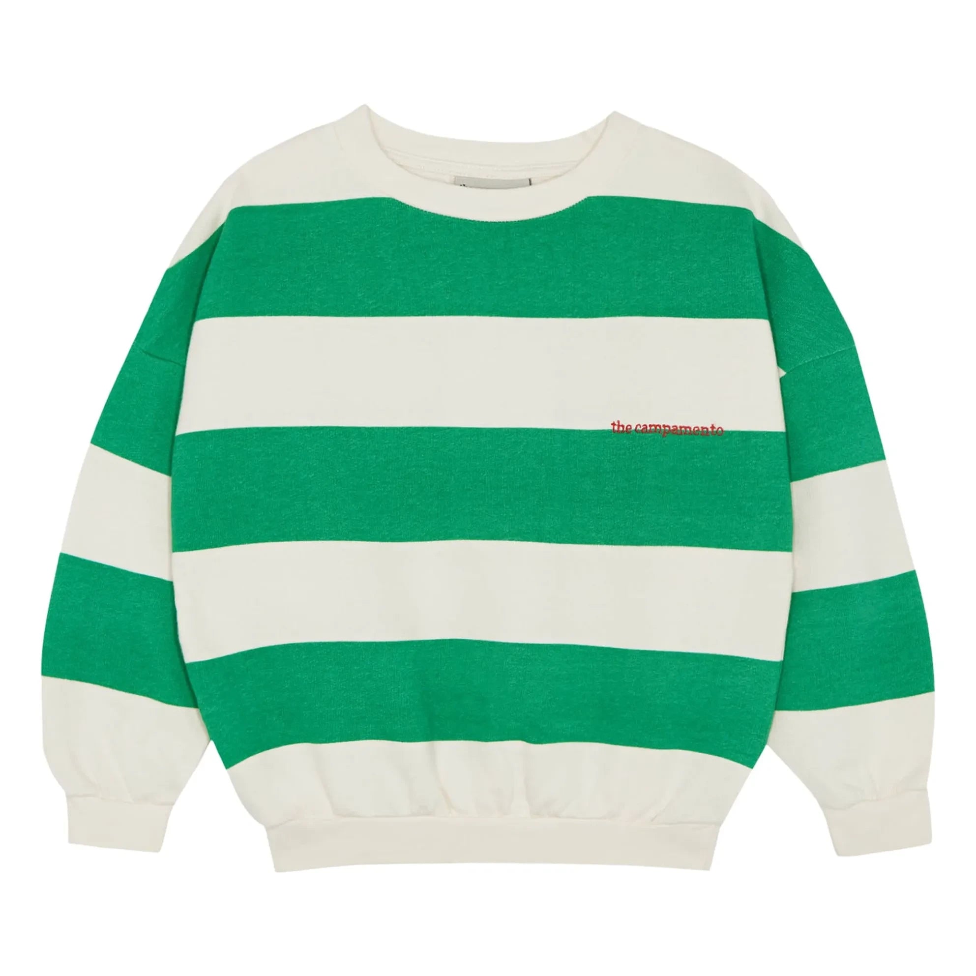 The Campamento - Sudadera de rayas oversize | Verde
