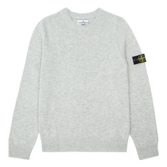 Stone Island - Suéter gris liso