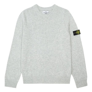 Stone Island - Suéter gris liso