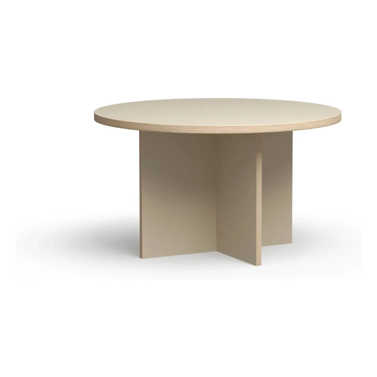 HKliving - Mesa de comedor redonda | Crema