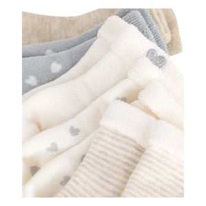 Petit Bateau - Calcetines Rayados 5 Pares | Beige
