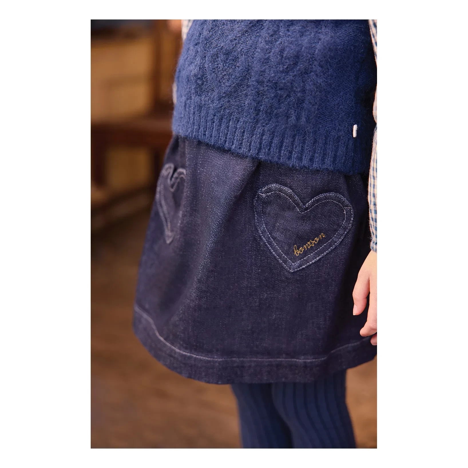 Bonton - Falda Vaquera Douchka | Azul Oscuro