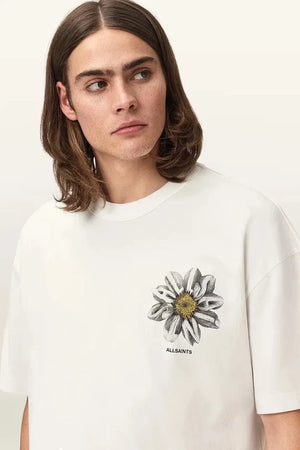 Camiseta extragrande de algodón AllSaints para hombre PETALS