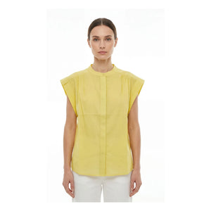Hod - Blusa de algodón Amandine | Amarillo limón