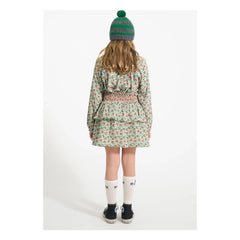 Piupiuchick - Falda con volantes, detalle floral | Verde