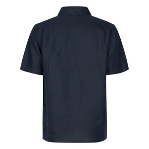 Samsoe Samsoe - Camisa de manga corta de algodón Avan JX | Azul marino