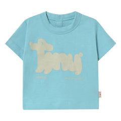 Tinycottons - Camiseta de perro de algodón orgánico | Azul claro